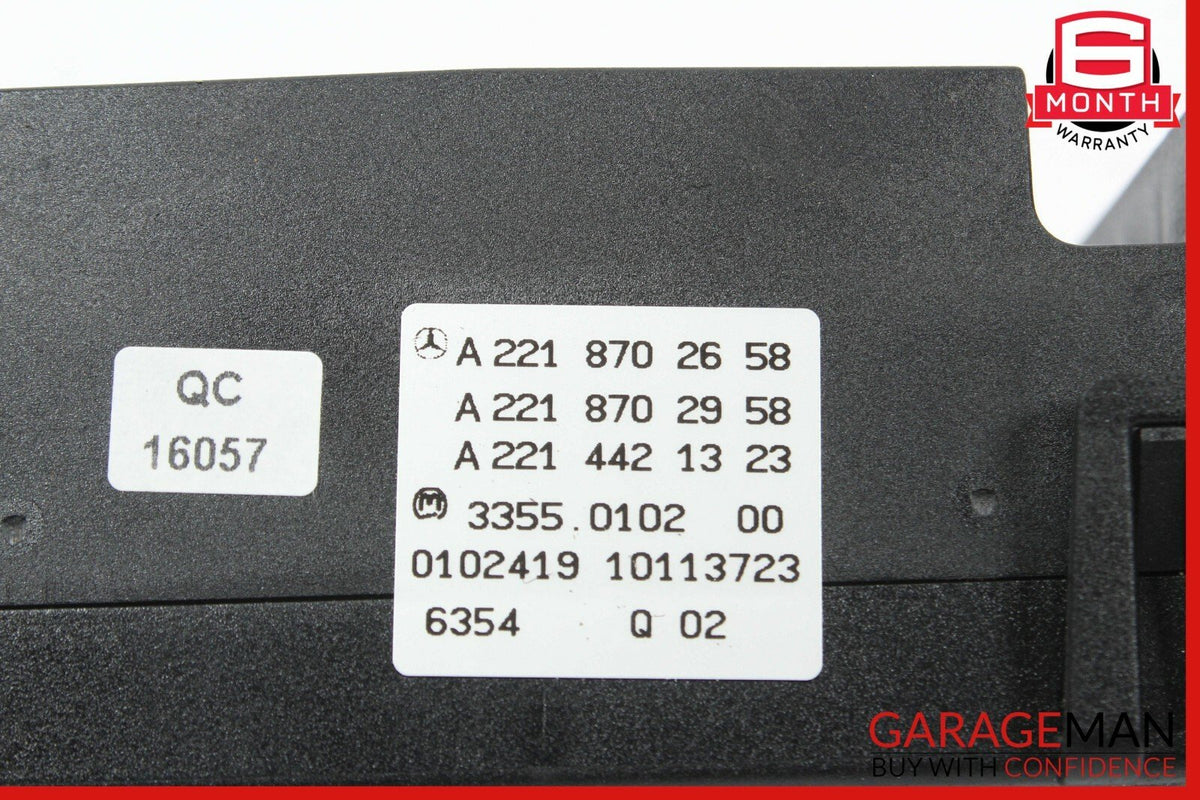 07-14 Mercedes W216 CL550 S550 A/C AC Heater Temperature Climate Control Switch