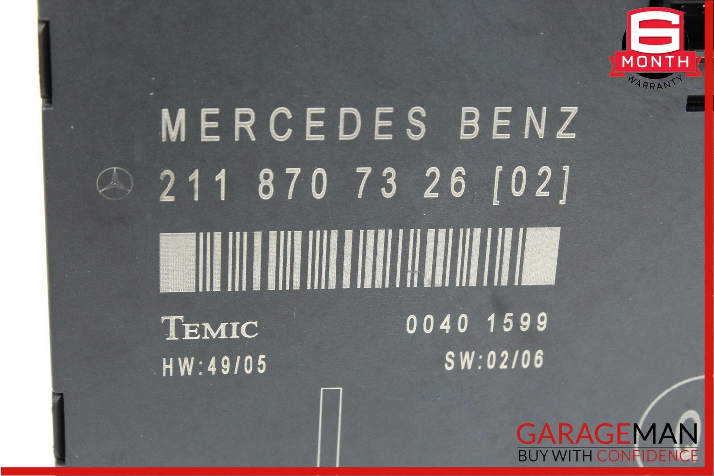 03-09 Mercedes W211 E550 E63 AMG Front Left Driver Side Door Control Module OEM
