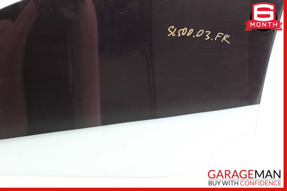 03-12 Mercedes R230 SL500 SL550 Front Right Passenger Side Door Window Glass OEM