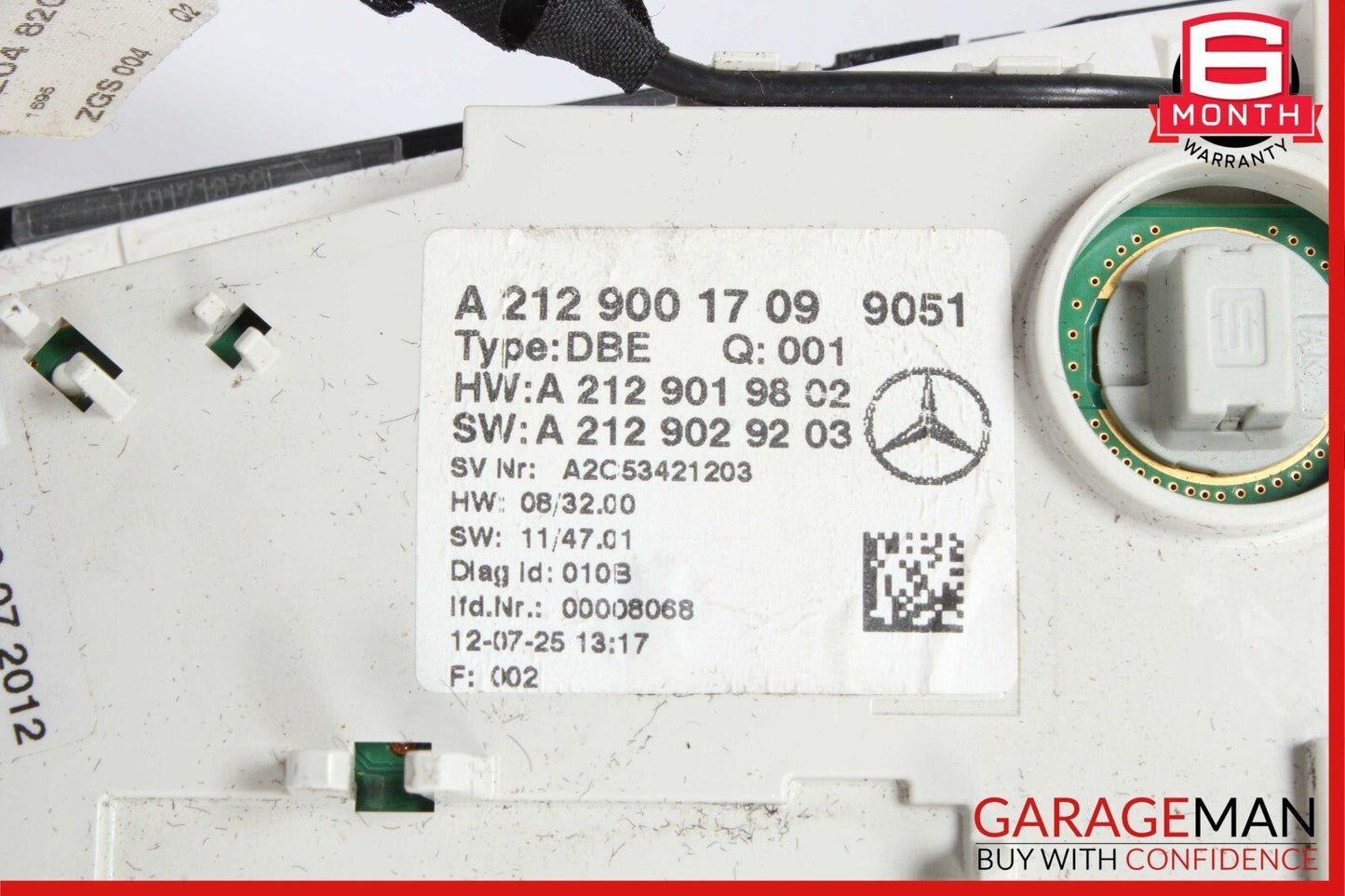 12-18 Mercedes E350 CLS550 Front Top Overhead Dome Light Lamp Reading Map Black