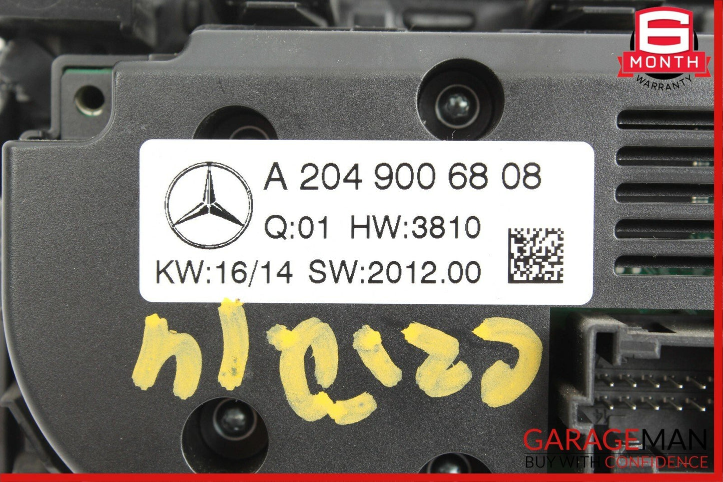 12-14 Mercedes W204 C250 C350 AC A/C Climate Temperature Heater Switch Control