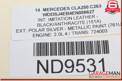 14-19 Mercedes W117 CLA250 Front Center AC A/C Air Vent Nozzle Trim Grill OEM