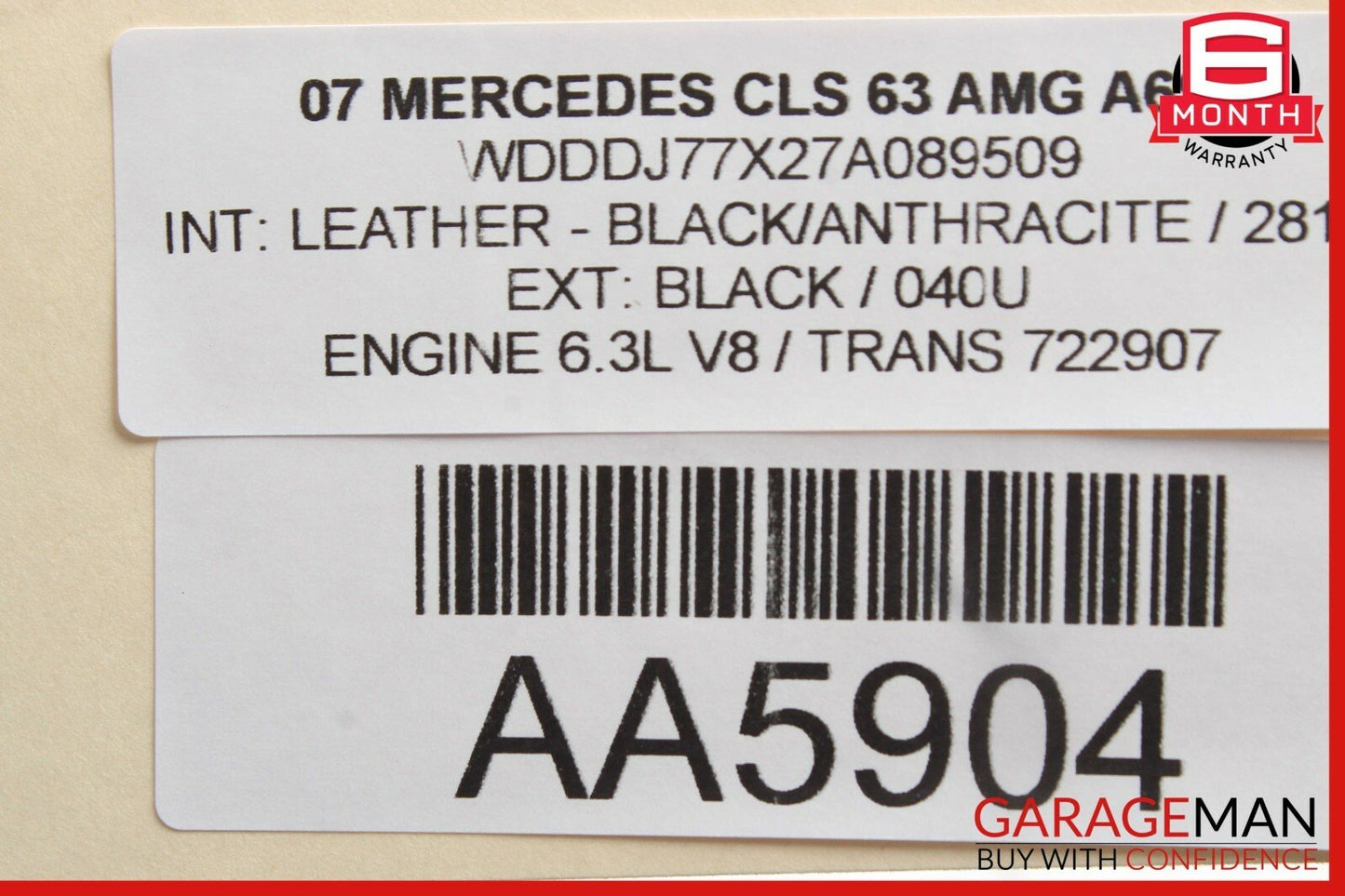 06-11 Mercedes W219 CLS63 AMG Front Right Passenger Side Lower Control Arm OEM