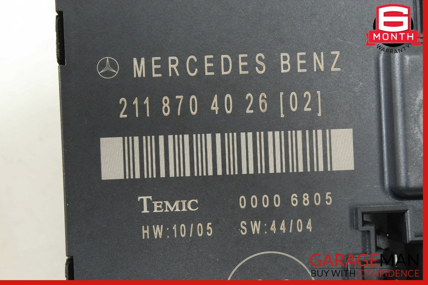 03-09 Mercedes W211 E350 E63 AMG Rear Left Driver Side Door Control Module Unit