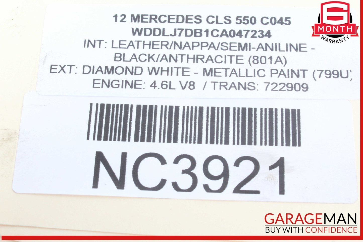 12-18 Mercedes W218 CLS550 Front Right or Left Side Engine Timing Chain Plate