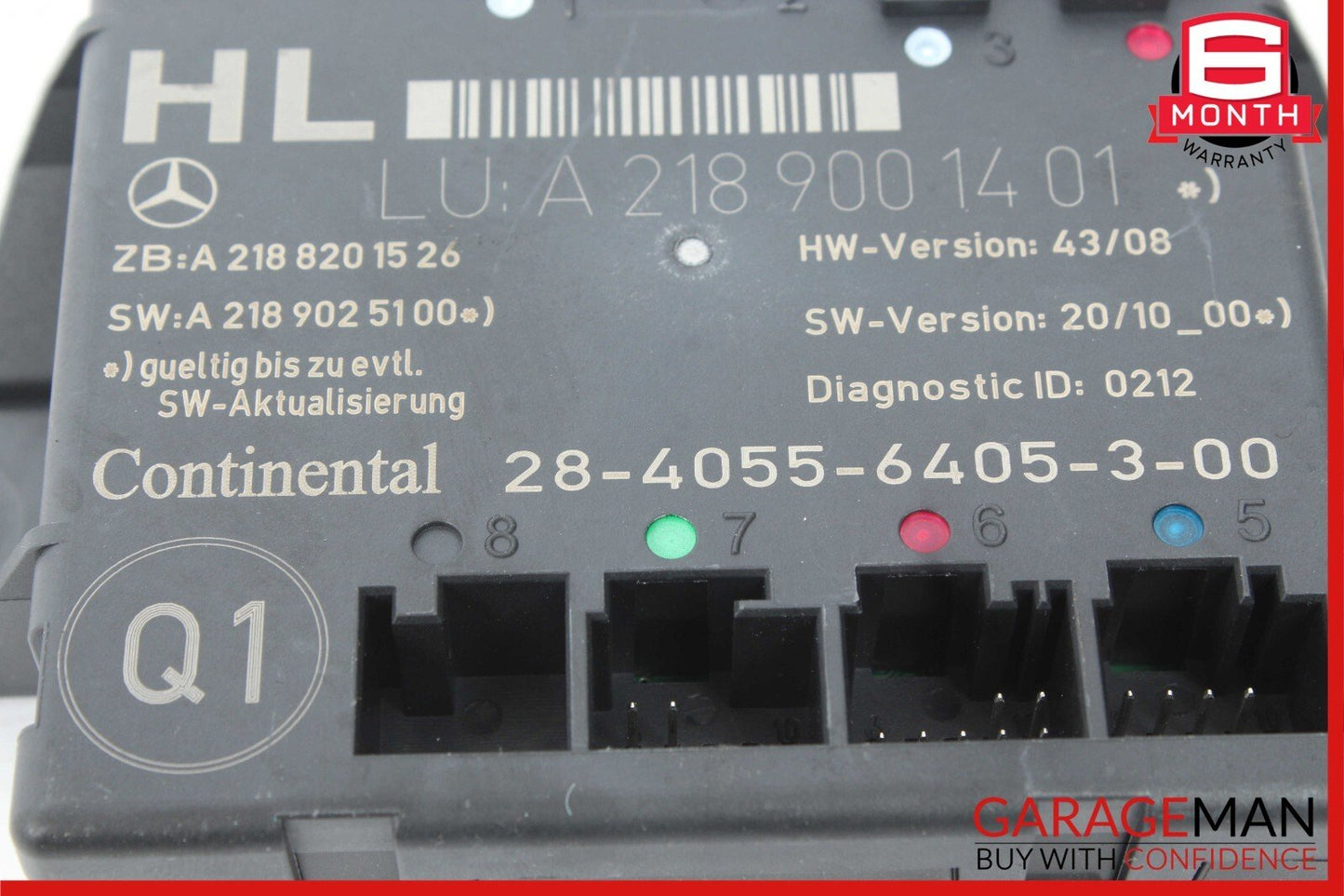 08-18 Mercedes W204 C250 CLS550 Rear Left Side Door Control Module Unit OEM
