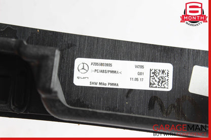 15-18 Mercedes W205 C350e C300 Center Console Trim Bezel OEM