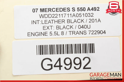 07-14 Mercedes W221 S550 CL550 Front Left Side Dash AC A/C Air Vent Trim Black