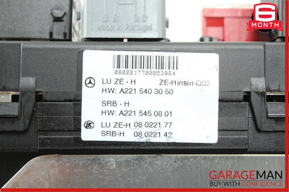 07-13 Mercedes W221 S550 CL550 Rear Trunk SAM Fuse Box Relay Block Assembly