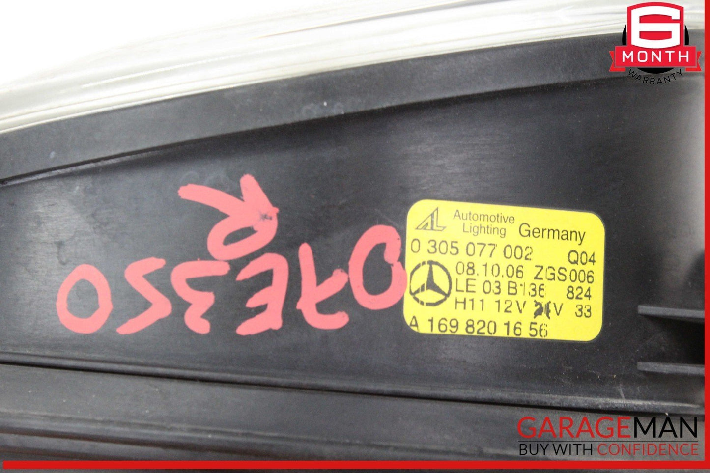06-10 Mercedes W211 E350 CLS500 Fog Light Lamp Right Side 1698201656 OEM