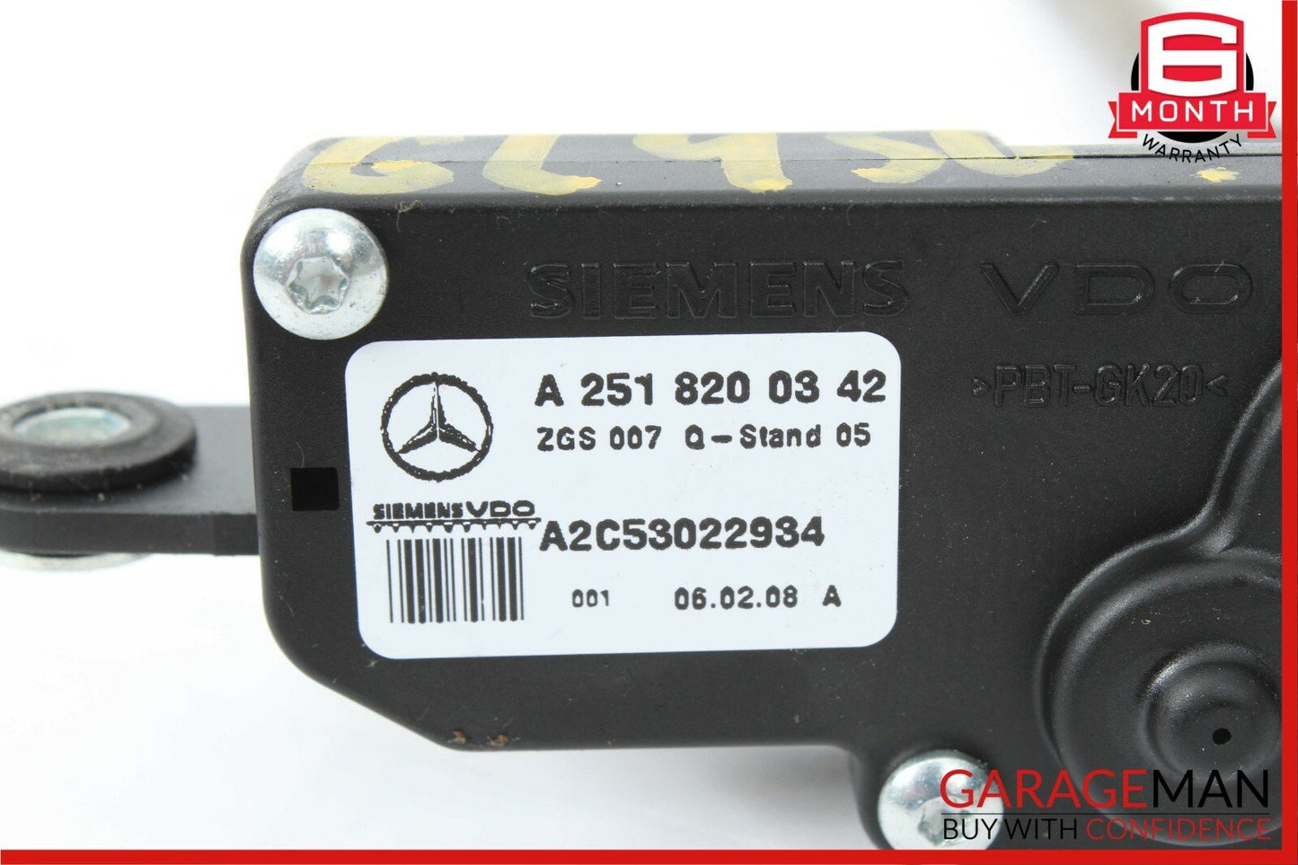 06-12 Mercedes X164 GL450 R550 Rear Left / Right Side Quarter Glass Window Motor
