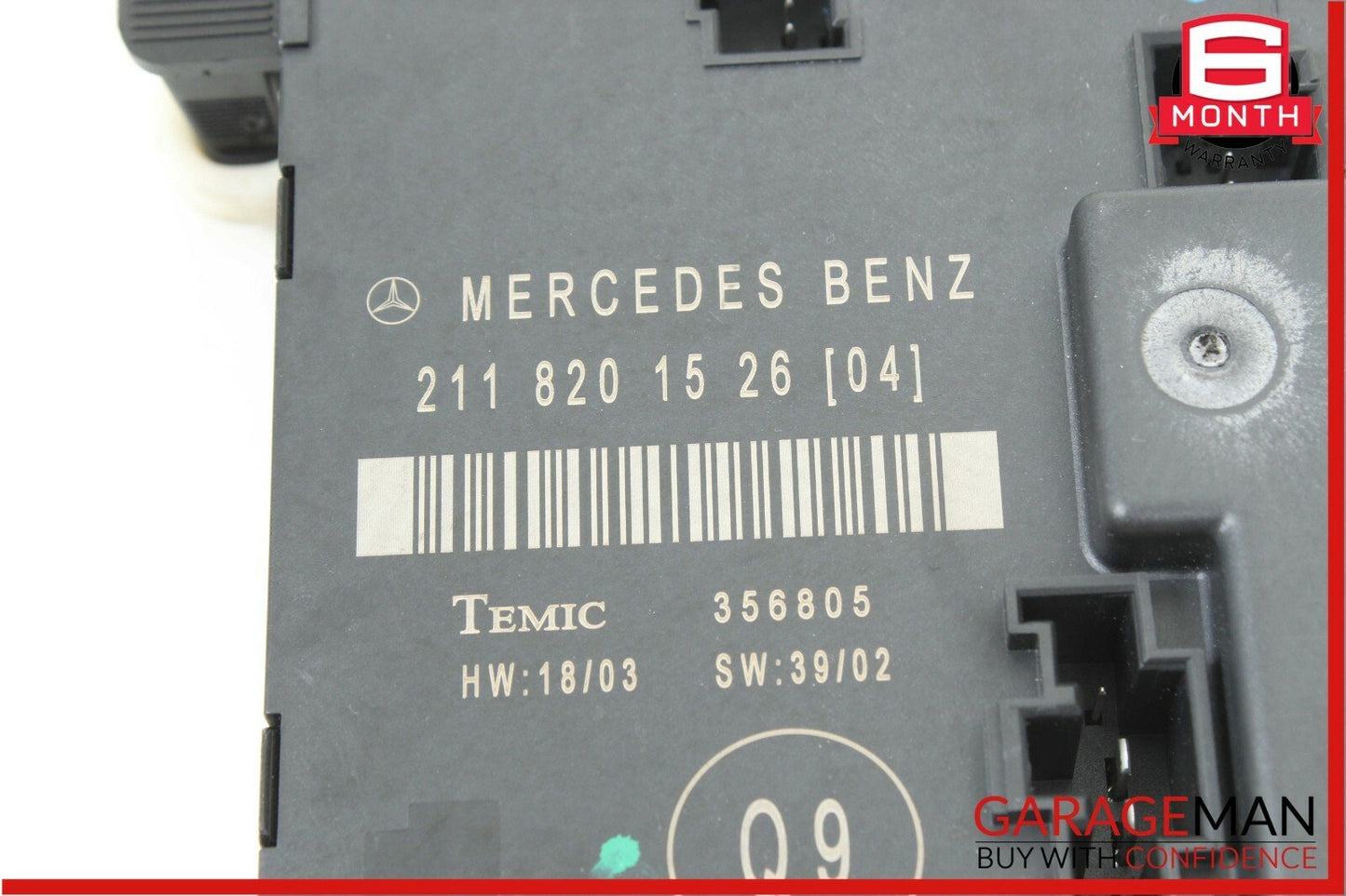 03-06 Mercedes W211 E55 Rear Left Driver Side Door Control Module 2118201526 OEM