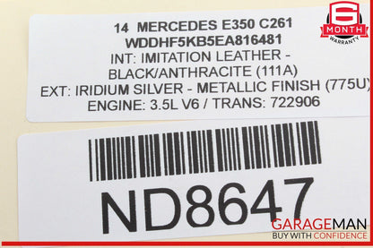 08-20 Mercedes W212 E350 E550 E400 Rear Left Side Door Lock Latch Actuator OEM