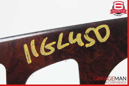06-12 Mercedes GL450 ML350 Center Console Control Trim Bezel Cover Panel Wood