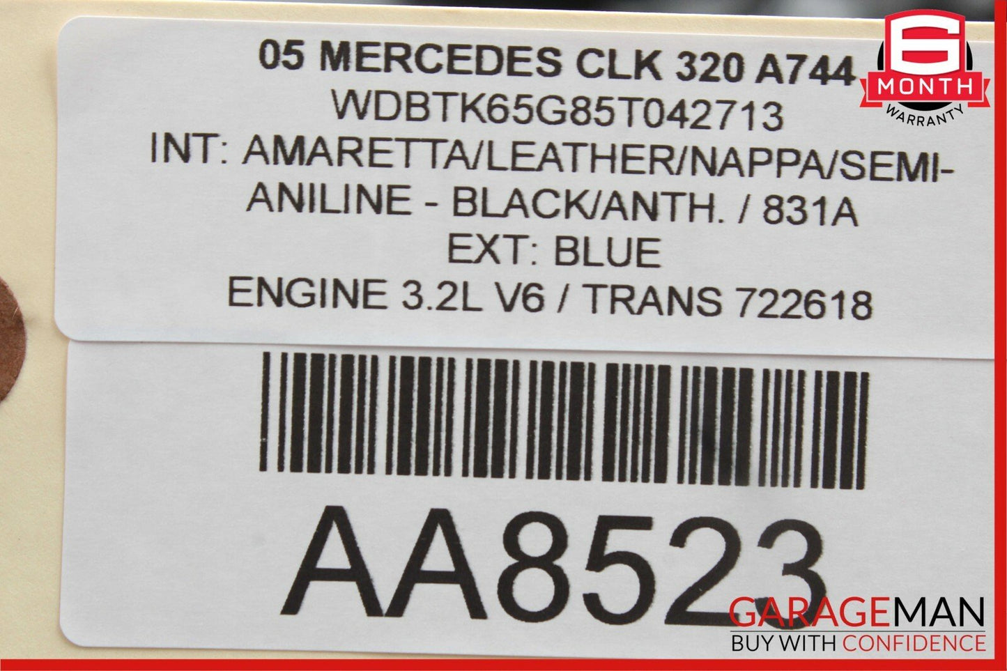 05-09 Mercedes W209 CLK320 CLK350 Center Dash Dashboard Control Door ESP Switch