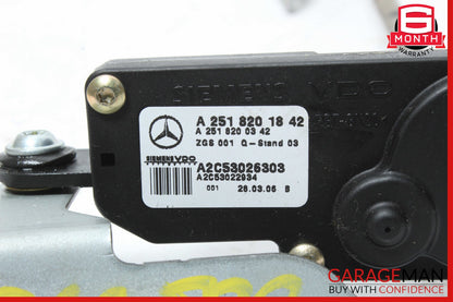 06-13 Mercedes W251 R500 R320 R63 AMG Rear Right Side Quarter Window Motor OEM