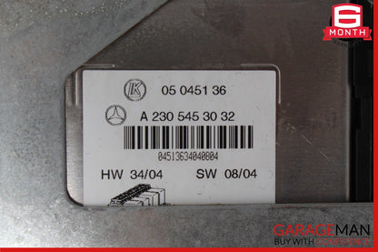 03-12 Mercedes R230 SL500 SL550 SL65 AMG Rear SAM Fuse Box Relay Module Assy