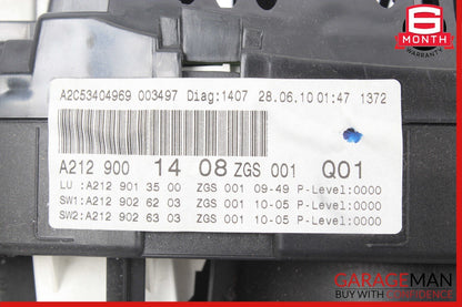10-13 Mercedes W212 E350 E550 Instrument Cluster Speedometer OEM