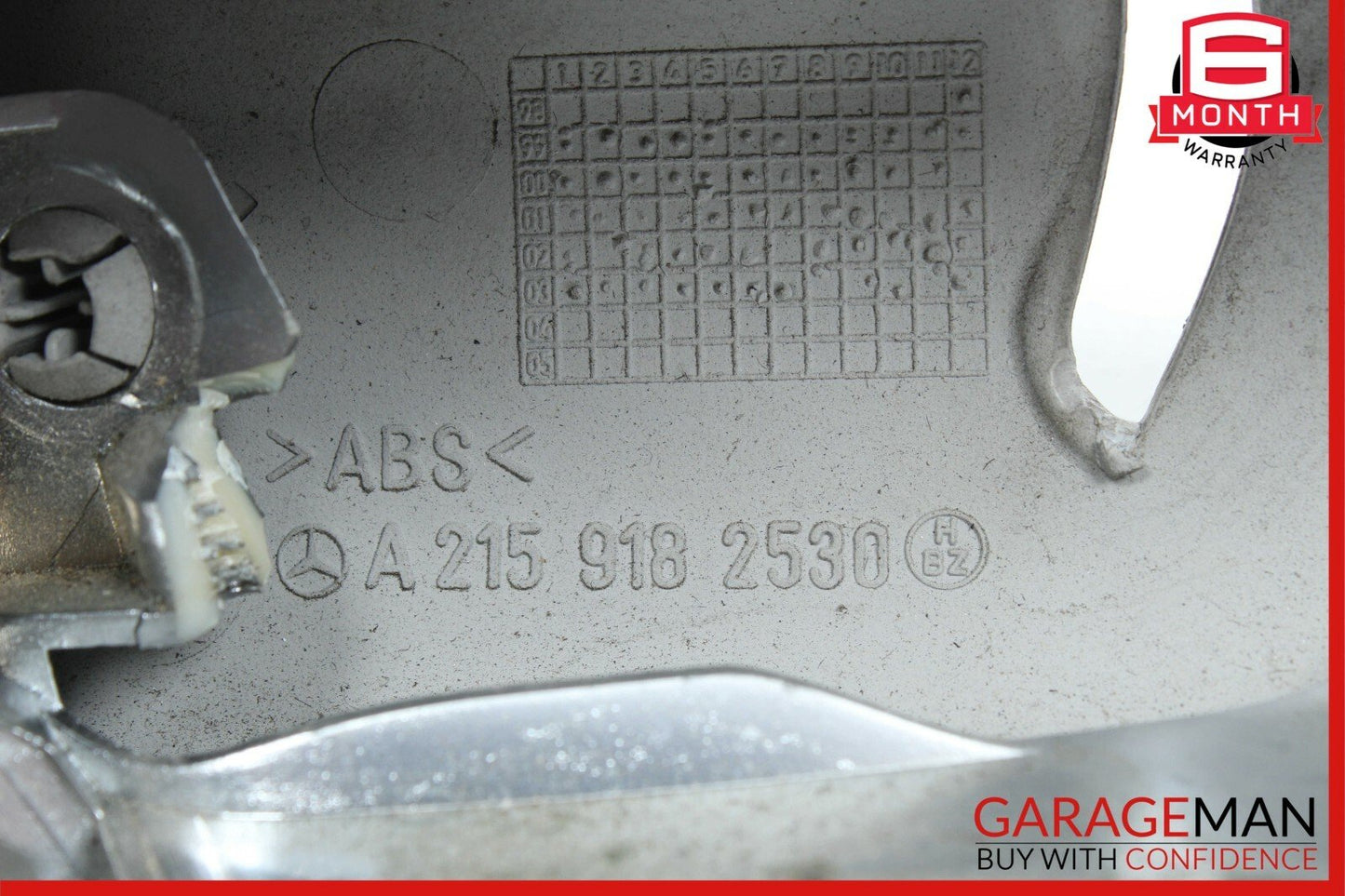 03-06 Mercedes R230 SL500 SL55 AMG Front Left Upper Cushion Seat Belt Trim Gray