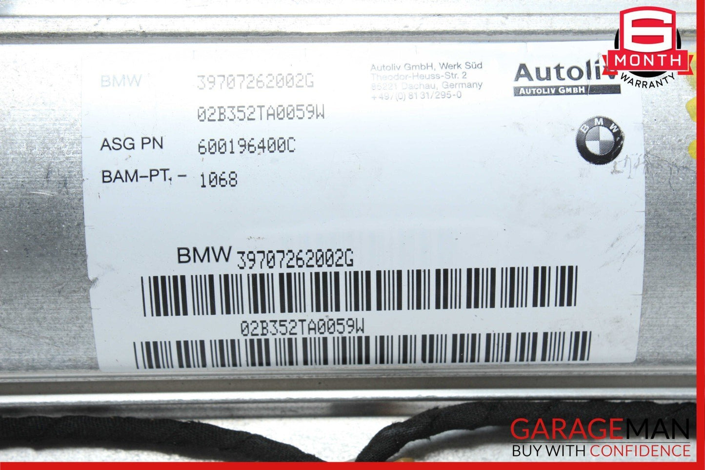 02-05 BMW E65 E66 745i 745Li  Front Passenger Side Dashboard Safety Airbag OEM