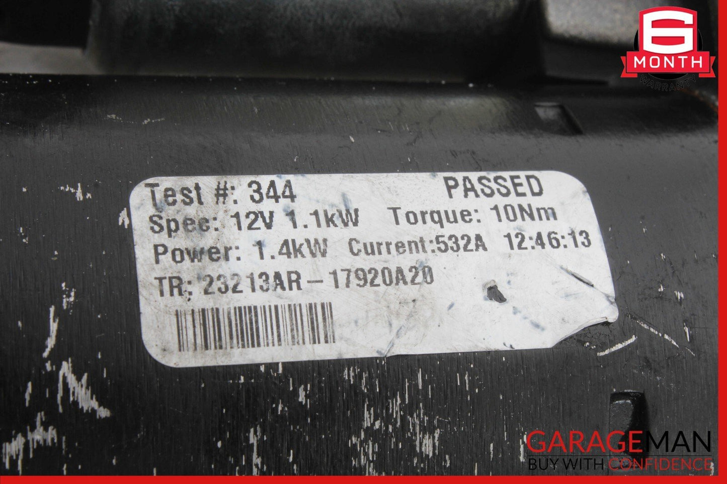 12-15 Mercedes W204 C250 1.8L Bosch Engine Starter Motor 0051513901 OEM