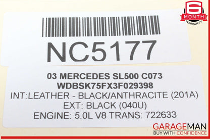 03-12 Mercedes R230 SL500 SL550 Front Left SAM Fuse Box Control Module OEM