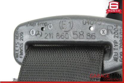 07-09 Mercedes W211 E63 Front Right Seat Belt Seatbelt Retractor Black OEM