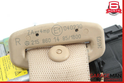 02-06 Mercedes W215 CL600 CL65 AMG Front Right Seat Belt Retractor Saffron OEM