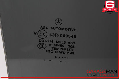 13-19 Mercedes X166 GL450 GLS550 Rear Right Side Window Glass 1667352610 OEM