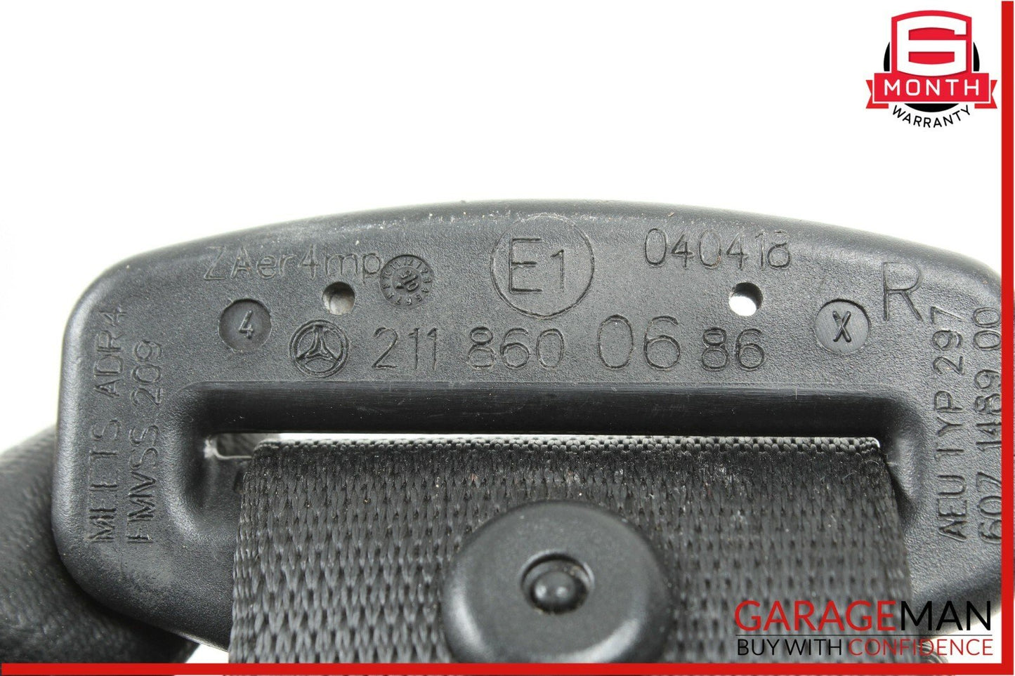 06-09 Mercedes CLS500 E500 Front Right Side Seatbelt Seat Belt Retractor Black