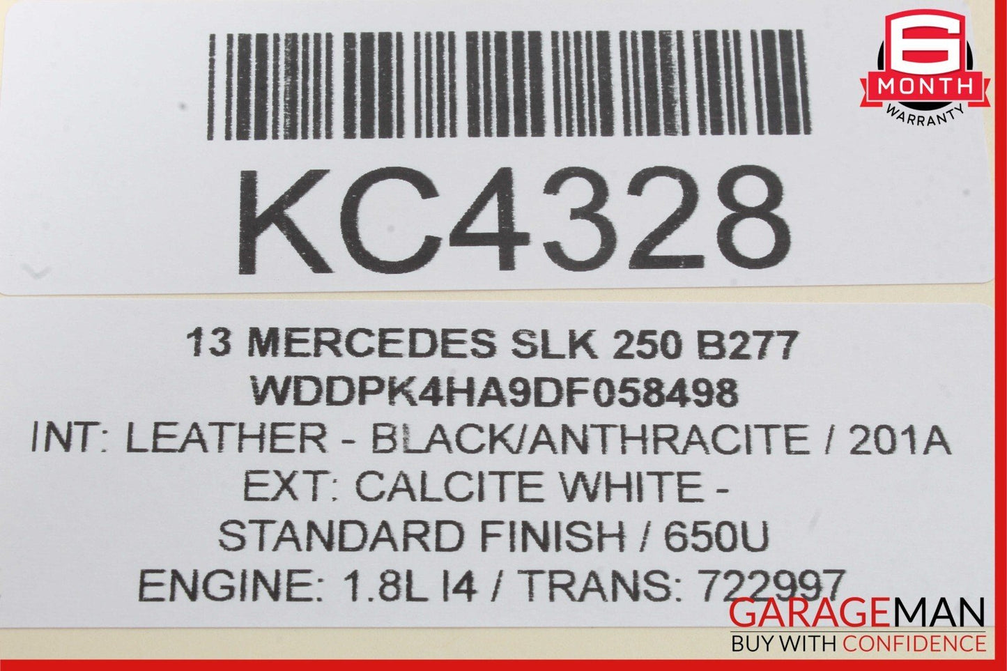 10-16 Mercedes R172 SLK250 E350 Active Lane Assist Front Camera  0009050338  OEM