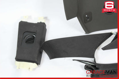 15-18 Porsche Macan 95B Headliner Pillar Trim Panel Cover Set Grey OEM