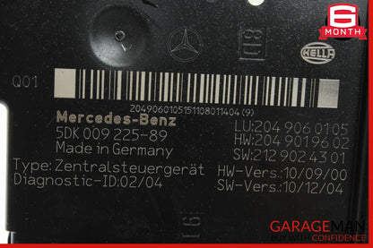12-14 Mercedes W204 C250 C350 C63 AMG Rear SAM Fuse Box Relay Module Assembly