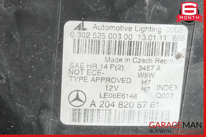 08-11 Mercedes W204 C300 Front Left Side Headlight Head Light Lamp Halogen OEM