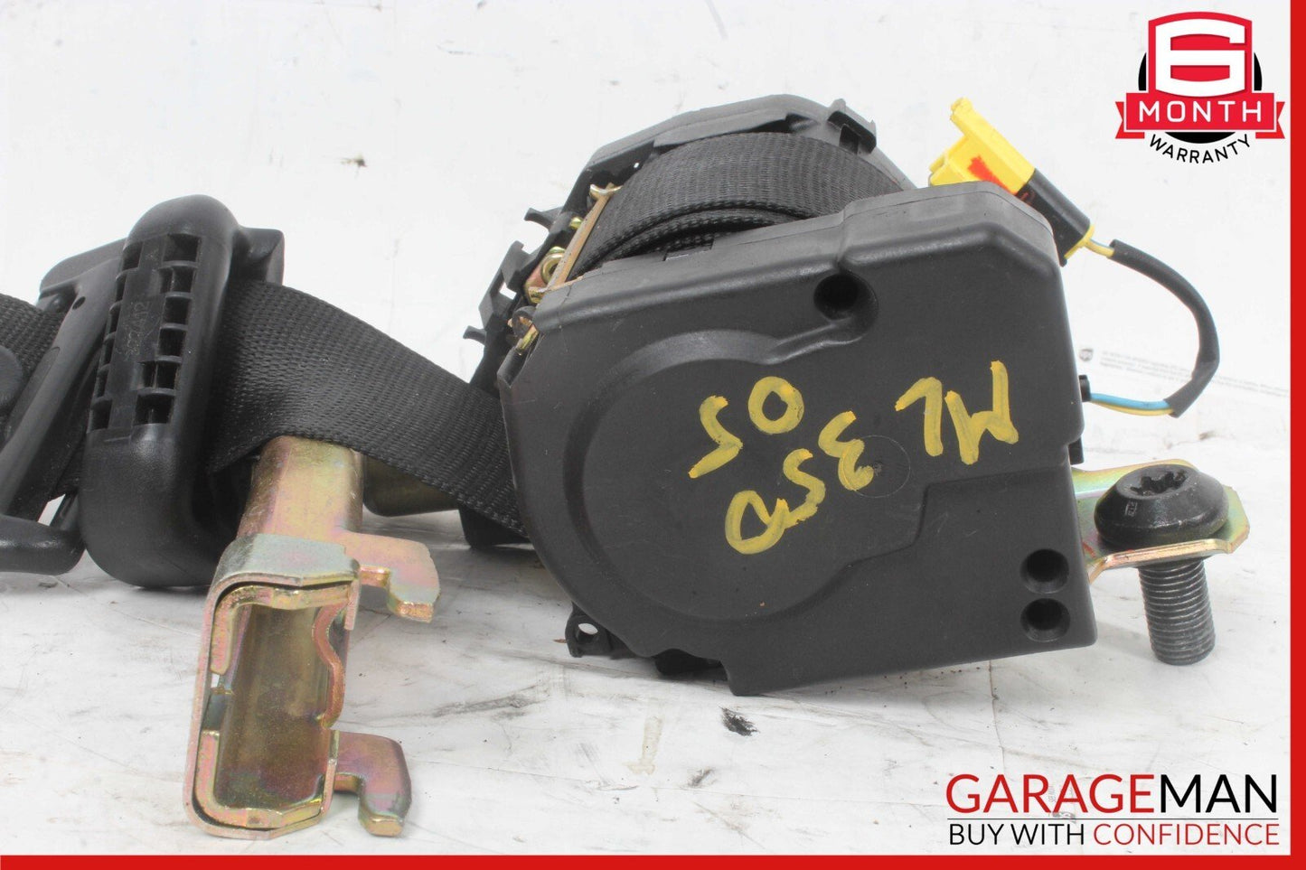 98-05 Mercedes W163 ML350 Rear Right Side Seat Belt Seatbelt Retractor Black OEM