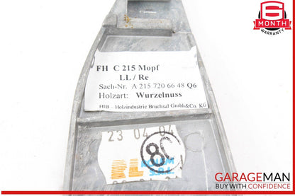 03-06 Mercedes W215 CL500 Front Right Side Door Window Switch Trim Bezel Wood