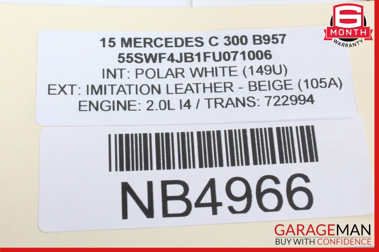 15-20 Mercedes W205 C300 Front Left Side Lower Control Arm RWD