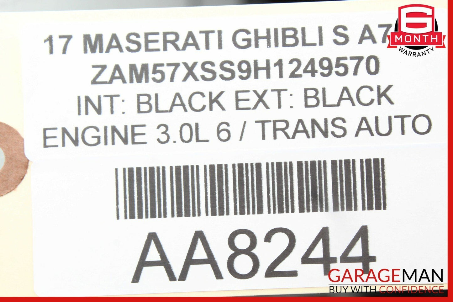14-17 Maserati Ghibli Dashboard Glove Box Storage Tray Compartment Cover Black