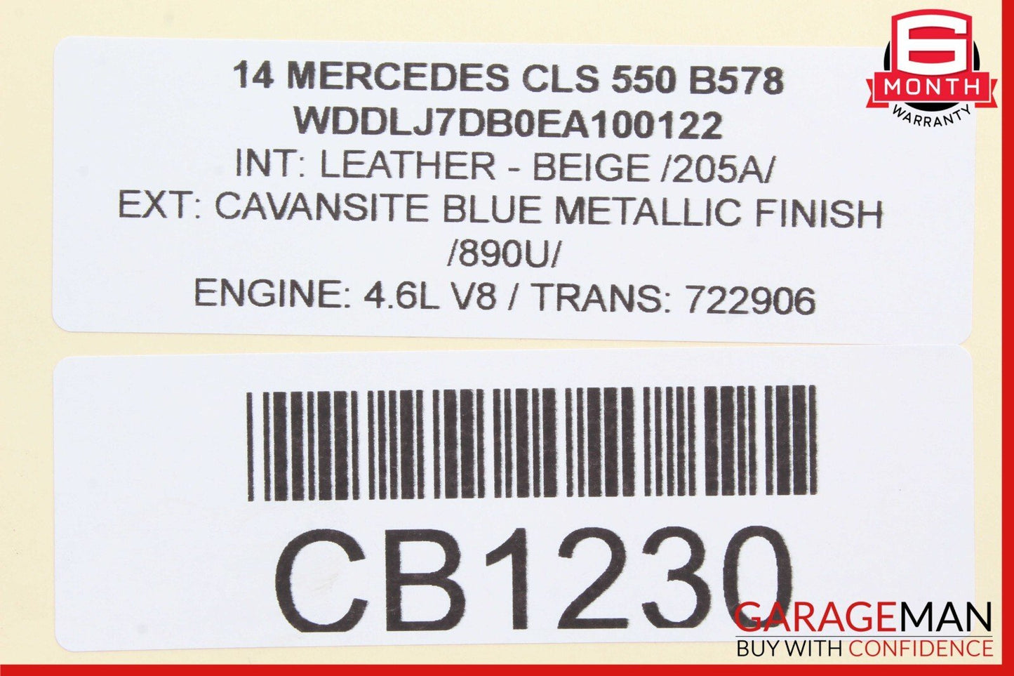 08-17 Mercedes W218 CLS550 C300 Rear Right / Left Side Upper Control Arm OEM