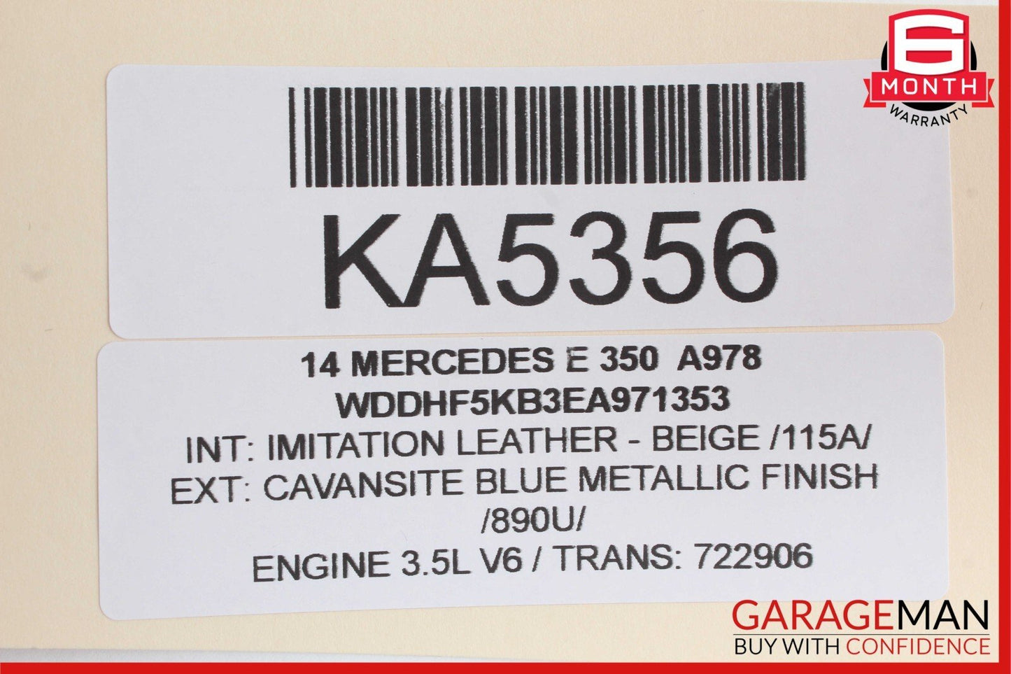 08-18 Mercedes E350 C300 CLS550 CLS400 Rear Right Side Door Control Module Unit