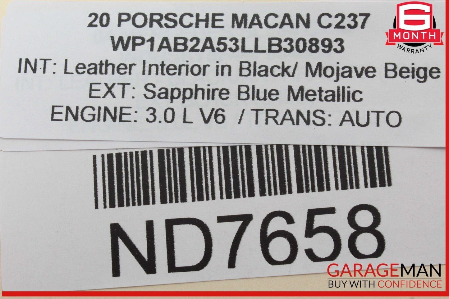15-24 Porsche Macan Rear Left or Right Side Suspension Arm Tie Rod Control Arm