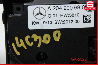 12-14 Mercedes W204 C300 C63 AMG AC A/C Heater Climate Control 2049006808 OEM
