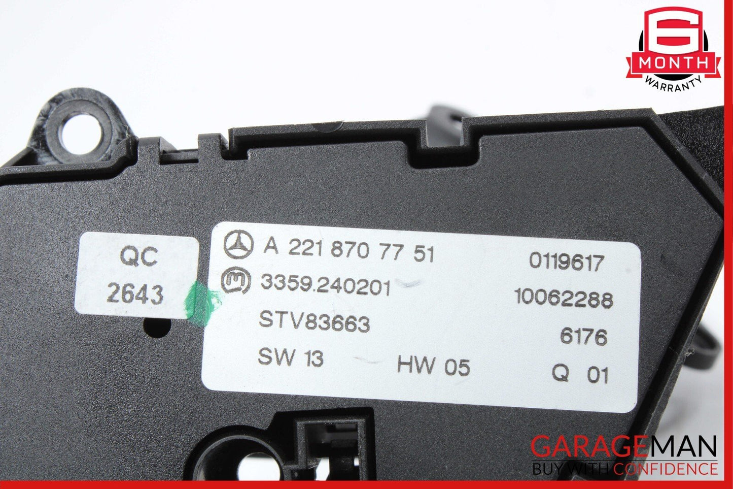 07-14 Mercedes CL600 S550 Front Right Seat Adjust Memory Control Switch Set of 2