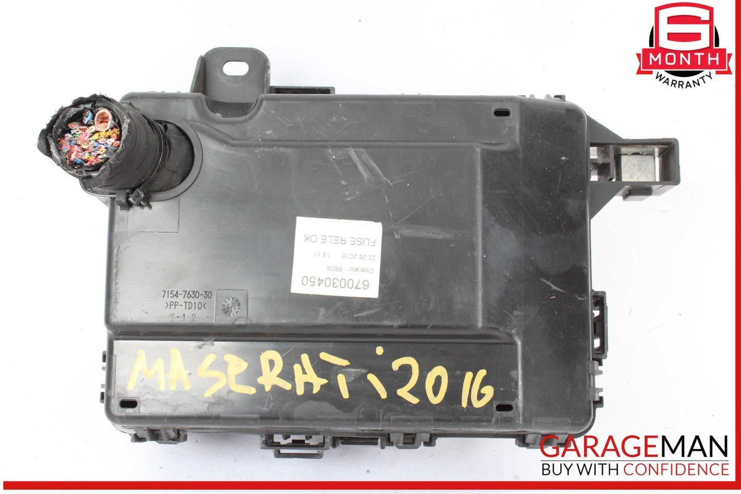 14-17 Maserati Ghibli Front Fuse Relay Box 670030450 OEM