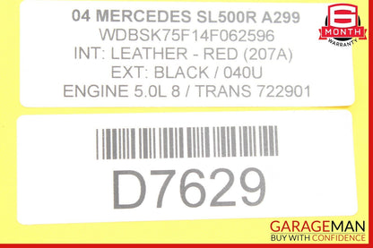 Mercedes R230 SL500 CL550 CL500 Seat Belt Seatbelt Tension Sensor OEM