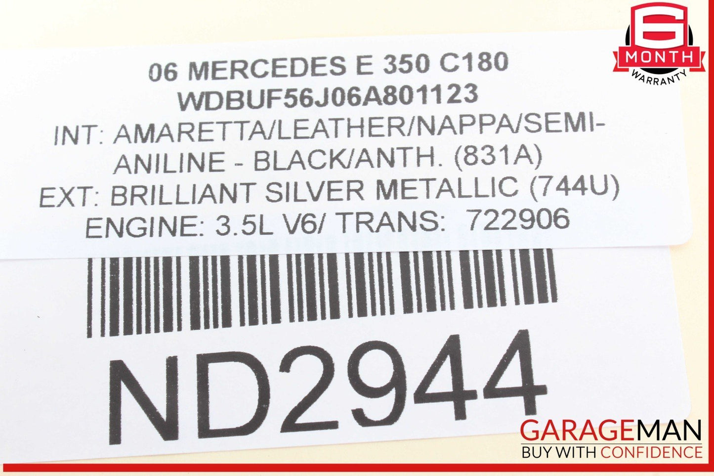 03-09 Mercedes W211 E350 E550 Rear Right Side Door Control Module Unit OEM