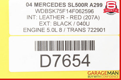 03-08 Mercedes R230 SL500 Left Driver Side Door Control Module OEM