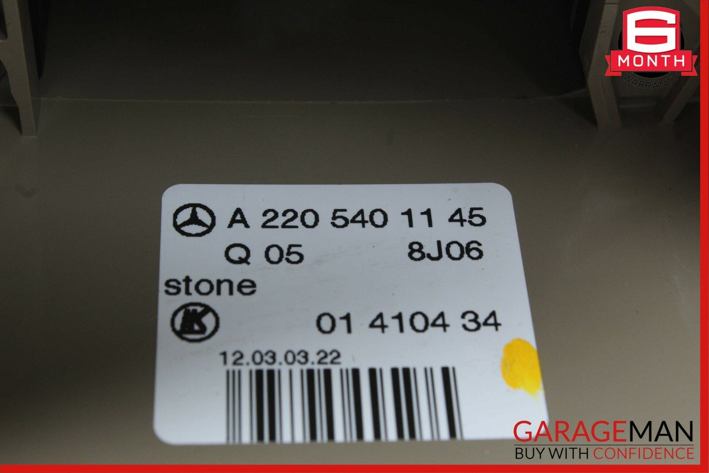 03-06 Mercedes CL500 S430 S500 Steering Column Combination Switch Assembly Beige