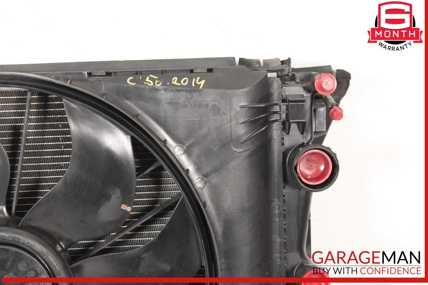 08-14 Mercedes W204 C250 E550 Engine Radiator Condenser Cooling Fan Motor Assy