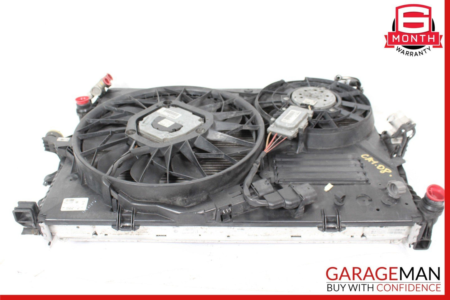 03-10 Porsche Cayenne 955 957 Engine Motor Cooling Radiator AC Condenser Assy